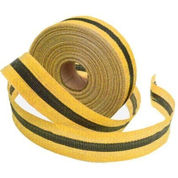 Accuform WOVEN BARRICADE TAPE SOLID W BLACK PTW202 PTW202